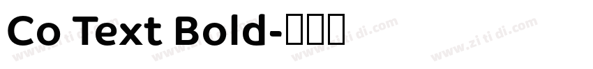 Co Text Bold字体转换
